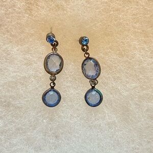 Blue dangle earrings